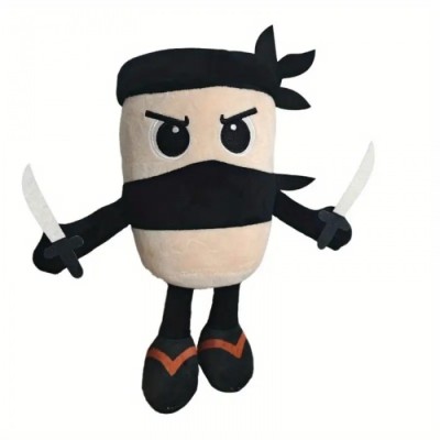 Jucarie Cappuccino Assassino Plus 28 cm &amp;ndash; Personaj Anime, Moale, Roz, Ballerina Cappuccina , Tung Tung Tung Sahur Lirili Larlla foto