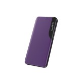 Husa Flip din Piele compatibila cu Samsung Galaxy A20e, S-View, Smart Stand, Mov, ALC MOBILE