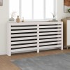 Masca Calorifer Lemn Masiv Pin Alb 169x19x84 cm vidaXL Design Modern cu Raft