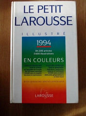 LE PETIT LAROUSSE EN COULEURS, 1995, 84.500 articole, 3600 ilustratii foto