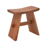 Cumpara ieftin Taburet Shogun din lemn de tec in nuanta naturala 46x28x46 cm