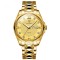 Poedagar Ceas barbatesc Cronograf Quartz Analog Casual Indici Luminosi Auriu