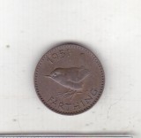 bnk mnd Marea Britanie Anglia farthing 1951 , pasare