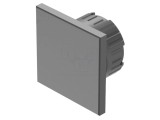 Obturator pentru panou 16mm, negru, plastic