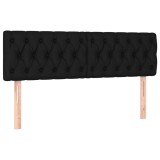 Cumpara ieftin Tablii de pat, negru, 160x7x78/88 cm, textil