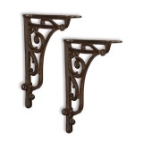 Set doua console de perete fonta antik brown TX-72