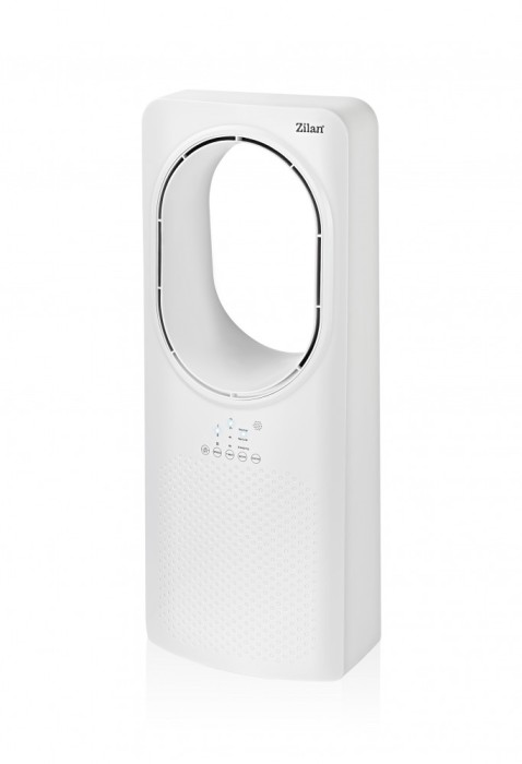 Ventilator fara palete Zilan ZLN1078, 50W, Timer, 3 trepte de viteza, 3 moduri presetate