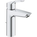 Baterie lavoar Grohe Eurosmart 23322003, 3/8&amp;#039;&amp;#039;, marimea M, monocomanda, cartus ceramic, ventil cu tija, crom