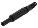 Mufă Banană 2mm 10A 600VDC Neagră