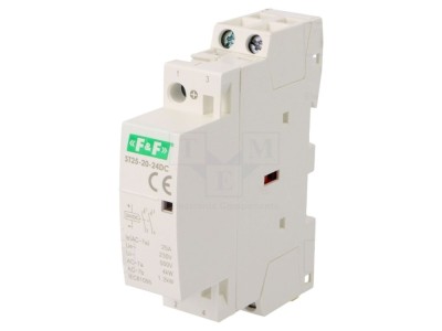 Contactor 2P 25A 24VDC NO IP20 foto