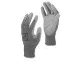Mănuşi protecţie LAHTI PRO L230209W poliester gri mărimea 9, set 12 bucăți