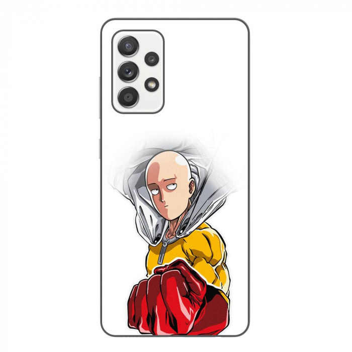 Husa compatibila cu Samsung Galaxy A52, A52 5G Silicon Gel Tpu Model One Punch Man Saitama