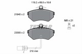 Set placute frana TEXTAR 2194504