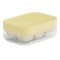 Forma pentru gheata cu presa flippy, din silicon alimentar, 6 cuburi, caserola pentru depozitare, usor de folosit si curatat, 10.5 x 7.5 x 4.1 cm, gal