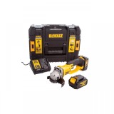 Cumpara ieftin Polizor unghiular DeWALT, 125mm, 2x18V, 4.0Ah, 7000rpm, incarcator, cutie T-STAK, tip DCG412M2-QW