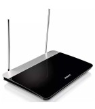 Antena TV Philips SDV6227/12, 47dB, Digitala 4K, Analogica, Radio FM, Amplificare, Filtru GSM/4G, Design Plat