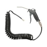 Pistol suflat aer comprimat cu duza 120mm, furtun spiralat 5m si cupla rapida mama 1/4