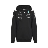 Mercedes AMG Petronas hanorac cu glugă pentru copii black official Teamline Replica F1 Team 2026 - 128 cm (dětsk&eacute;)