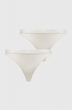 Emporio Armani Underwear chiloti brazilieni 2-pack culoarea bej