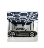 Kit Iluminat Tavan Hexagonal LED 2.4x4.8m 615W HoneyComb ALM, 6000K Alb Rece, 57x440mm+12x1175mm Tuburi LED, Conectori+Clipsuri