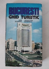 Bucuresti ghid turistic 1980 Dan Berindei S. Bonifaciu , cu harta anexa, stare foarte buna