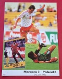 Foto-Carte poștală maximă filatelică - meciul MAROC - POLONIA (02.06. Campionatul Mondial MEXIC 1986)