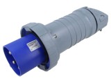 Conector AMPHENOL IP&amp;S 125A 250V AC trifazat mufă 4 pini IP69K