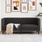 vidaXL Canapea Chesterfield Argyle Negru 174 x 74.5 x 70.5 cm 42013014