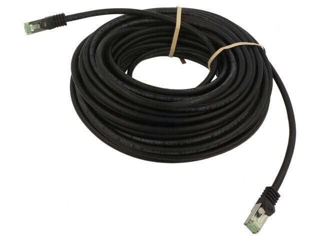 Cablul de rețea negru Cat 8.1 S/FTP 20m LSZH