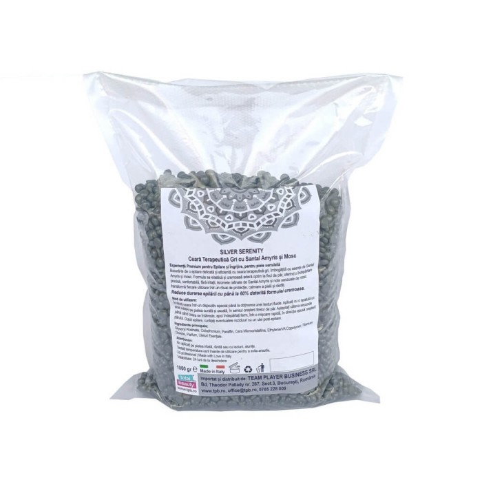 Ceara Terapeutica Gri Silver Serenity cu Santal Amyris si Mosc