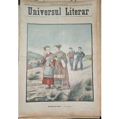 Revista Universul Literar nr.6/1898 pe coperta Germani in China