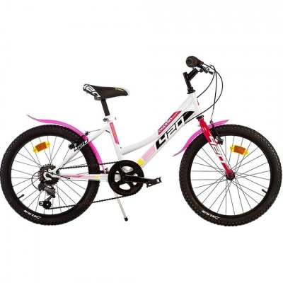 Bicicleta copii Dino Bikes 20&amp;quot; MTB fete Sport alb cu 6 viteze foto