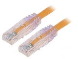 Patch Cord TX6 PLUS U/UTP Cat6 LSZH 0.5m Portocaliu
