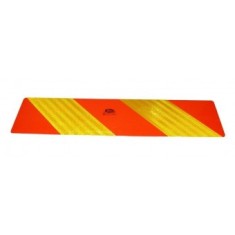 Placa reflectorizanta vehicul scurt (in dungi), subtire, 565x130mm