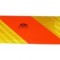 Placa reflectorizanta vehicul scurt (in dungi), subtire, 565x130mm