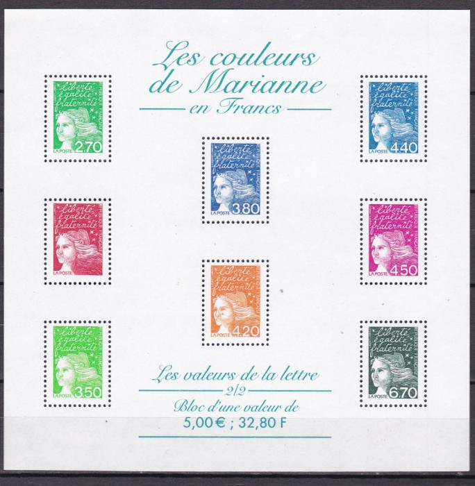 Franta 1997 Marianne 3233-3244 kleib. II MNH