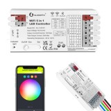 Cumpara ieftin Controler LED 5 in 1 GLEDOPTO GL-C-201W WiFi Bluetooth RGBCCT RGBW RGB Smart App Control DC12-24V 20A Max