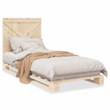 Cumpara ieftin Cadru de pat cu tablie, 90x200 cm, lemn masiv de pin