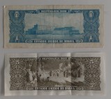 Lot 2 bancnote Brazilia - 1 și 5 Cruzeiros 1958 și 1964