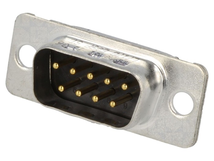 Conector D-Sub 9 pini tată pe cablu