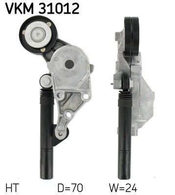 SKF VKM 31012 rola intinzator,curea transmisie foto