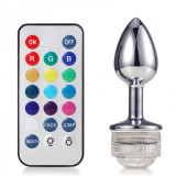 Dop Anal Metalic Light Me! LightSmall Led Multicolor Remote Control Passion Labs