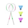 Set Jieling Badminton, 2 Rachete, 3 Volani, Carcasa, Plastic, 66cm, Multicolor