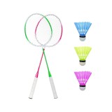 Set Badminton, 2 Rachete, 3 Volani, Carcasa, Plastic, 66cm, Multicolor