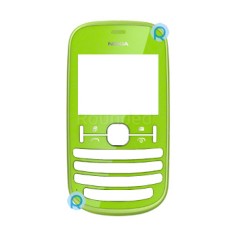 Copertă frontală Nokia 201 Asha verde foto
