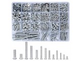Set șuruburi, piulițe și șaibe din oțel inoxidabil &ndash; 1080 bucăți