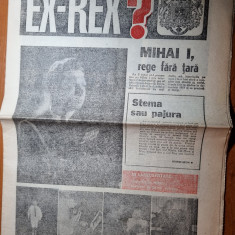 ziarul ex-rex ? - 24 ianuarie 1991-regele mihai,interviu principesa margareta