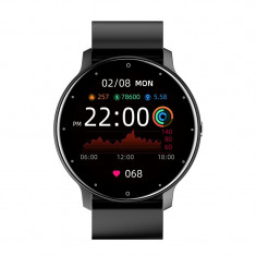 Ceas Smartwatch Techstar® ZL02, Ecran 1.28 Inch TFT, Bluetooth 4.0, Notificari Apeluri/Mesaje, Monitorizare Fitness, Ritm Cardiac Si Tensiune Arterial