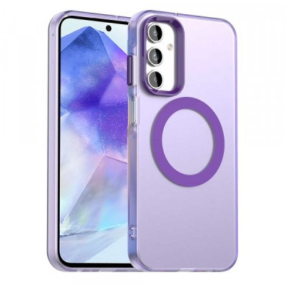 Husa MagSafe pentru Samsung Galaxy A55 5G A556, Techsuit, CandyCase, Mov foto