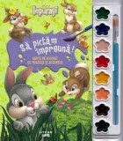 Cumpara ieftin Sa pictam impreuna! Carte de colorat cu pensula si acuarele/***